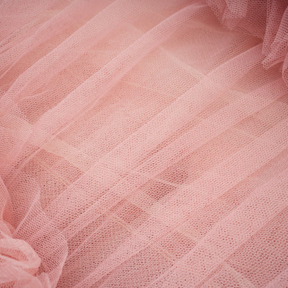 Solene Pembe Katmanlı Maxi Elbise
