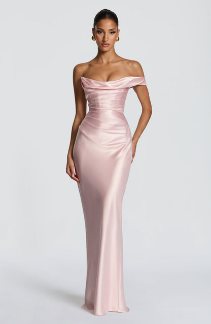 Thalassa Maxi Elbise - Pembe