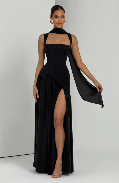 Tullulah Maxi Elbise - Siyah