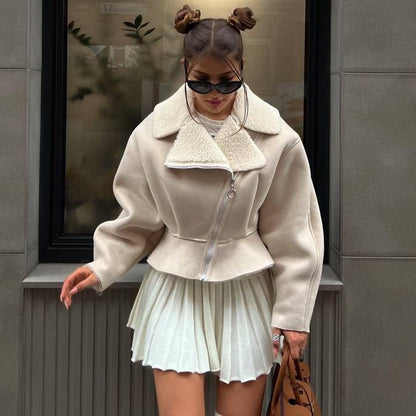 Kürk Detaylı Kısa Kaban