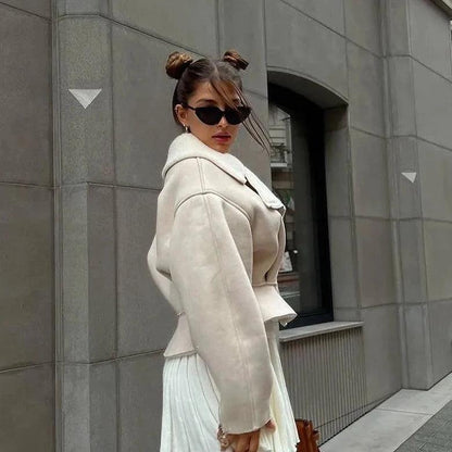 Kürk Detaylı Kısa Kaban