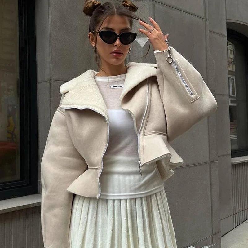 Kürk Detaylı Kısa Kaban