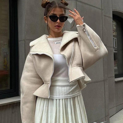 Kürk Detaylı Kısa Kaban