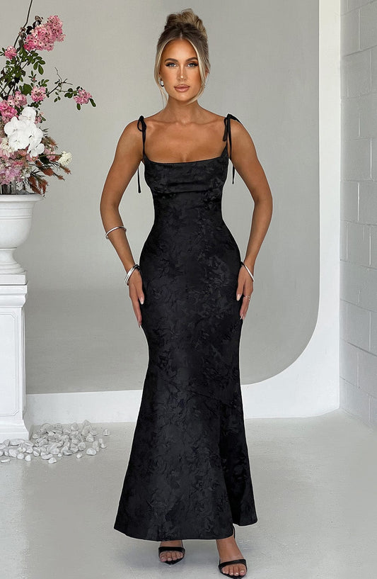 Whitney Maxi Elbise - Siyah