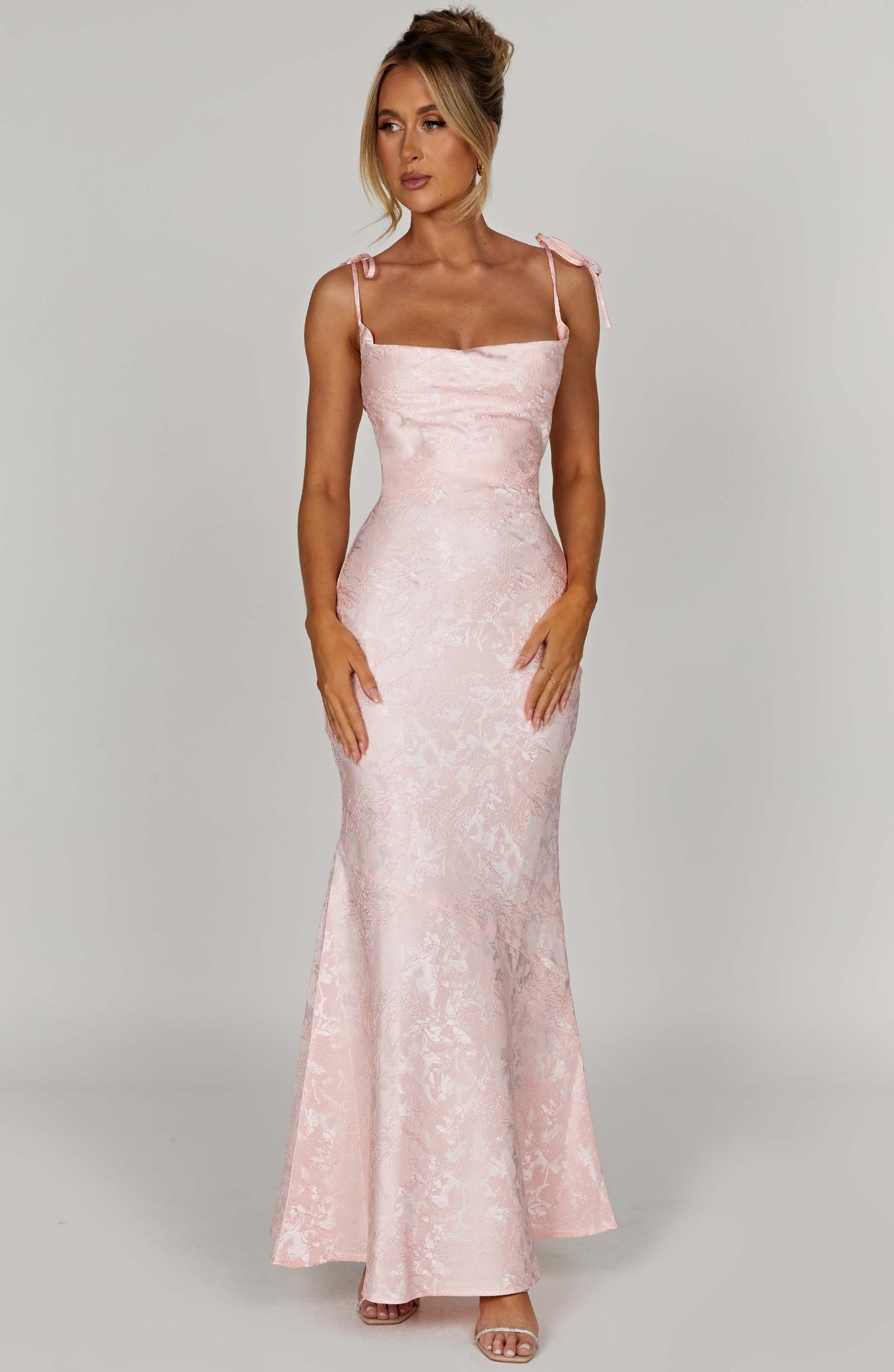 Whitney Maxi Elbise - Pembe
