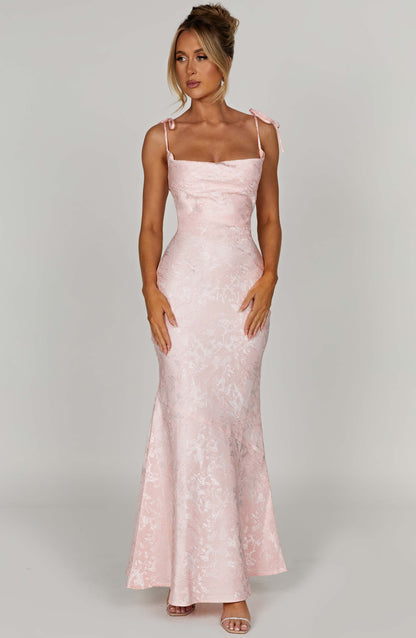 Whitney Maxi Elbise - Pembe