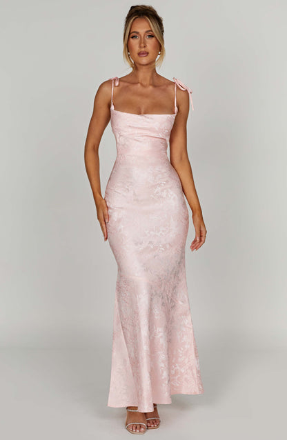 Whitney Maxi Elbise - Pembe