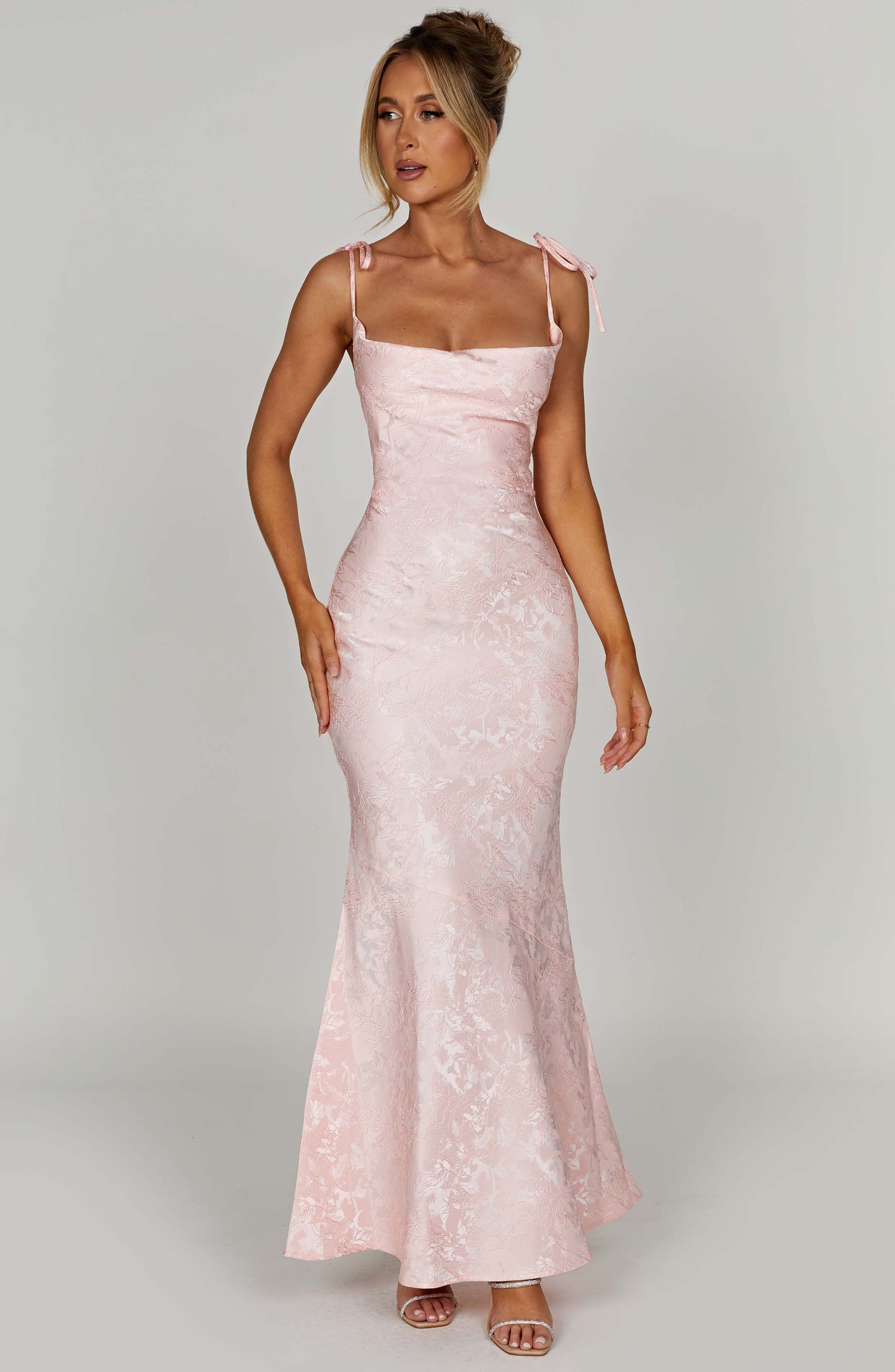 Whitney Maxi Elbise - Pembe