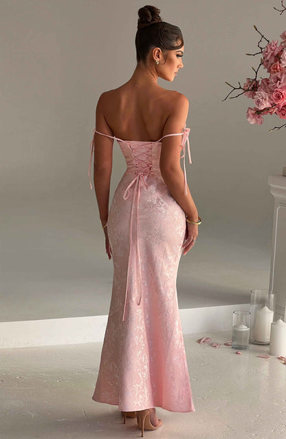 Whitney Maxi Elbise - Pembe