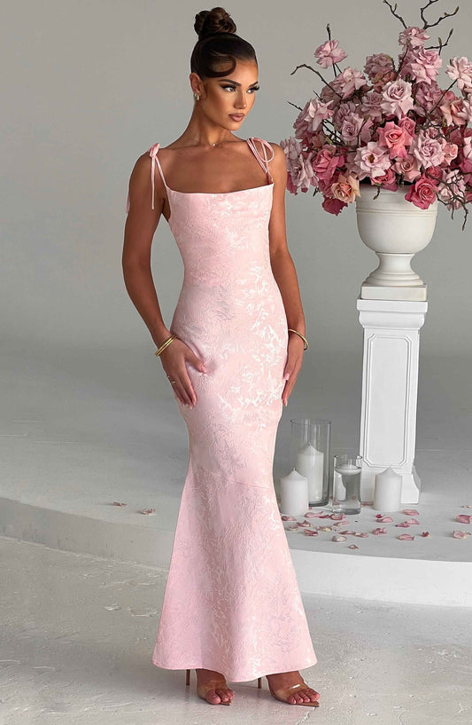 Whitney Maxi Elbise - Pembe