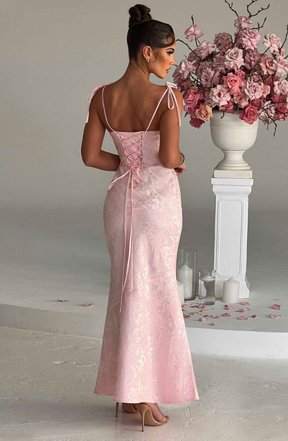 Whitney Maxi Elbise - Pembe