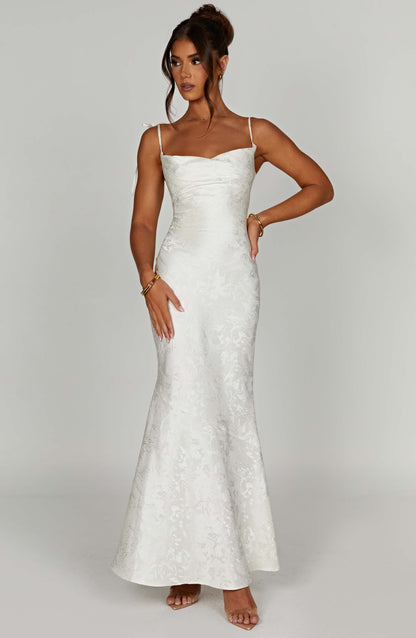 Whitney Maxi Elbise - Fildişi