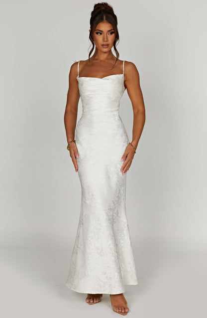 Whitney Maxi Elbise - Fildişi