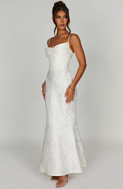 Whitney Maxi Elbise - Fildişi