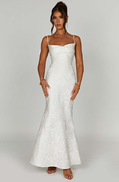 Whitney Maxi Elbise - Fildişi