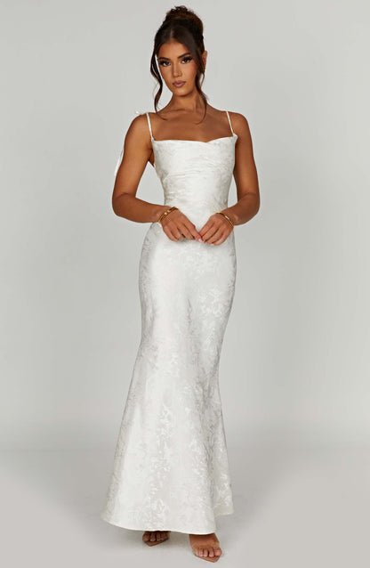 Whitney Maxi Elbise - Fildişi