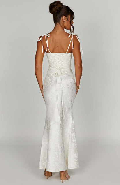 Whitney Maxi Elbise - Fildişi