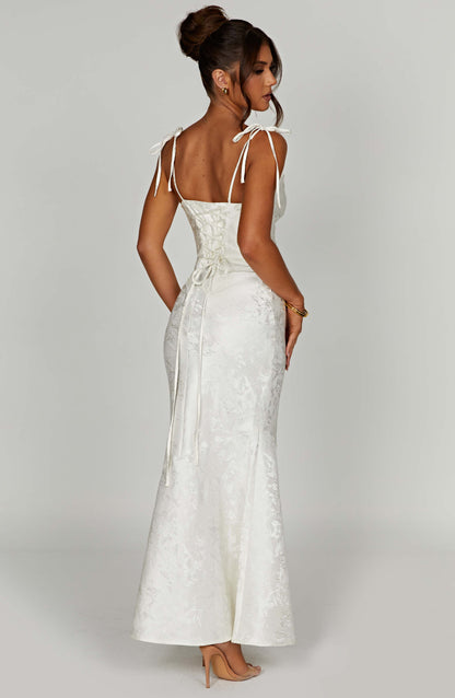Whitney Maxi Elbise - Fildişi