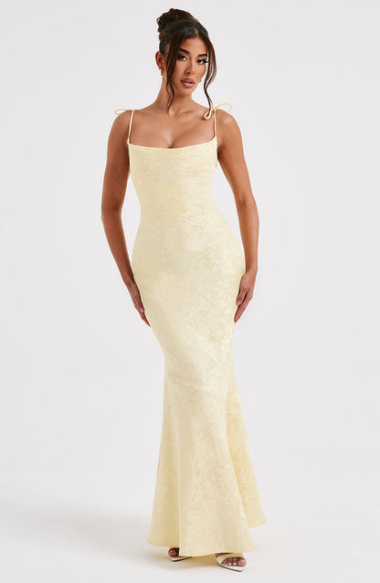 Whitney Maxi Elbise - Sarı