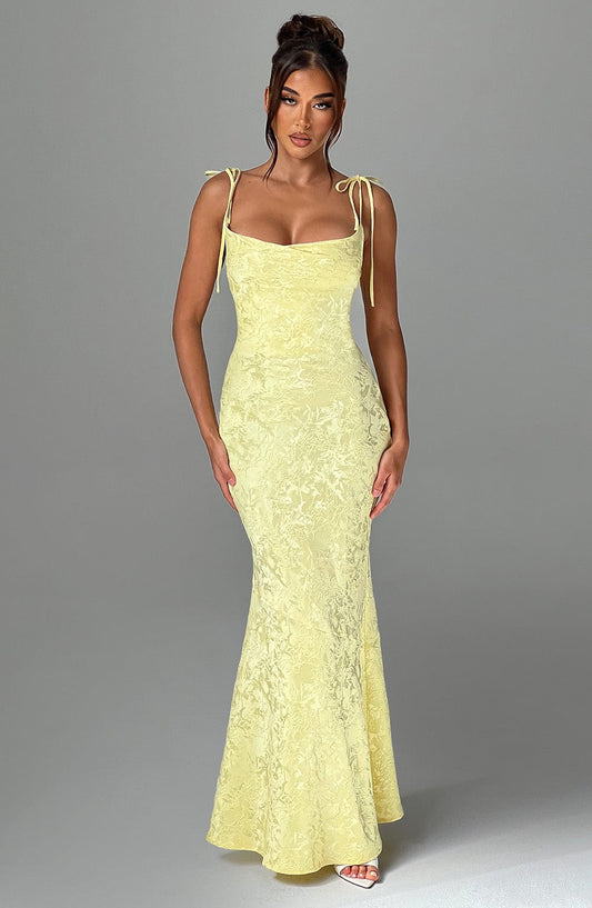 Whitney Maxi Elbise - Sarı