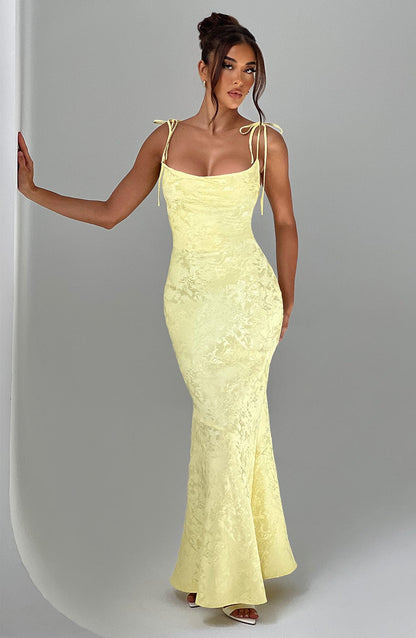 Whitney Maxi Elbise - Sarı