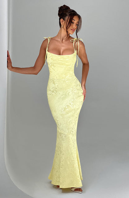 Whitney Maxi Elbise - Sarı