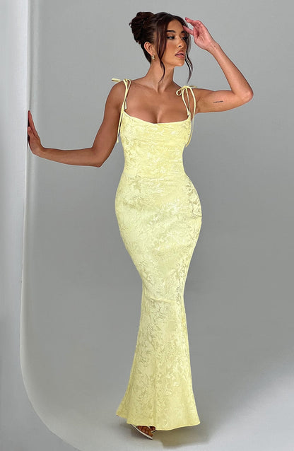 Whitney Maxi Elbise - Sarı