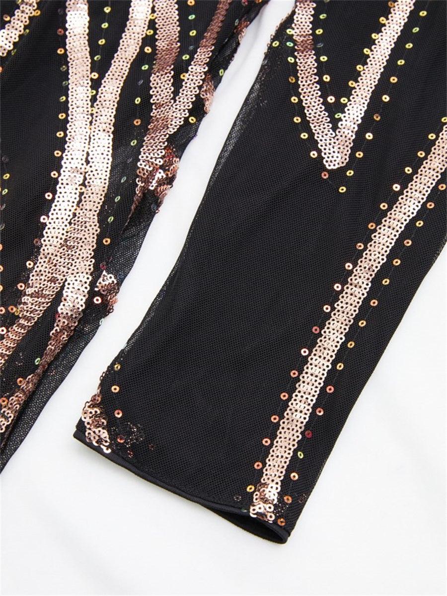 Thora Line Uzun Kollu Maxi Elbise